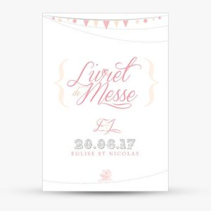 Couverture livret de messe Mini Fanions