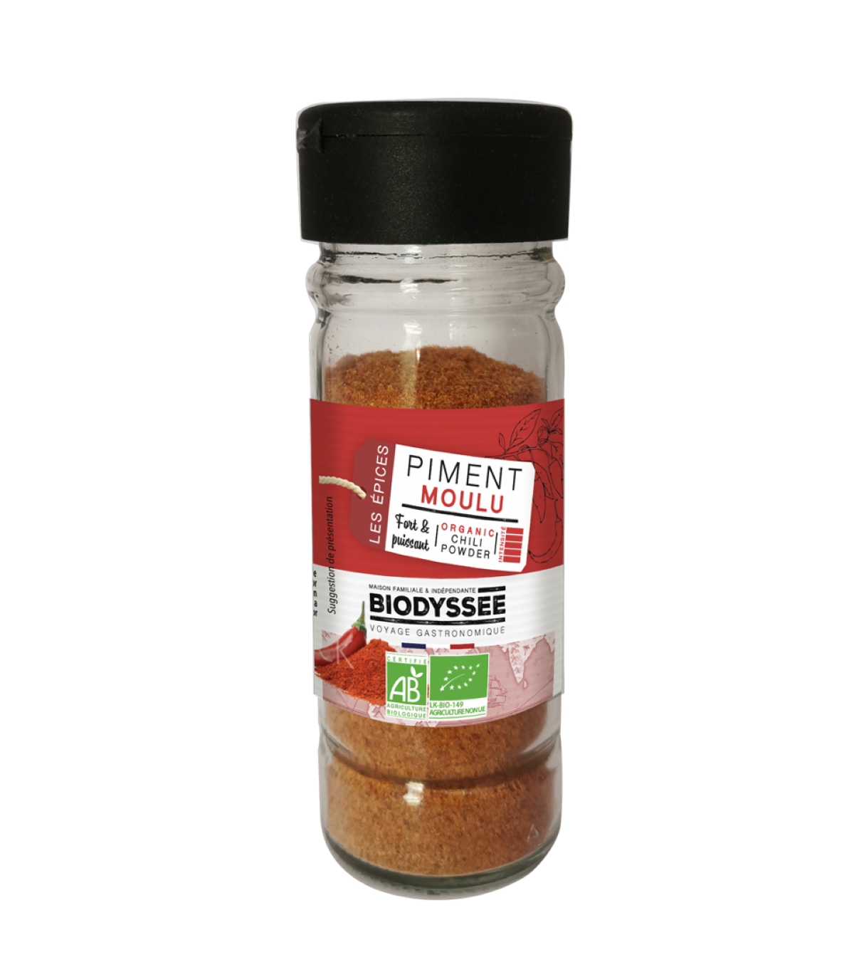 Biodyssée Piment Moulu 40G