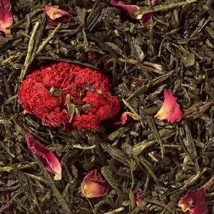 Grenade et Rose, thé vert parfumé
