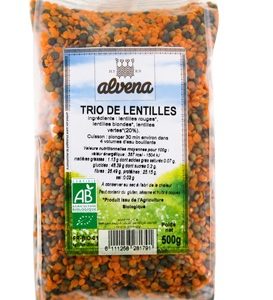 Alvena Trio de Lentilles 500G