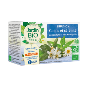 Jardin Bio Infusion Calme et Sérénité Saveur Fleur d’Oranger 30G