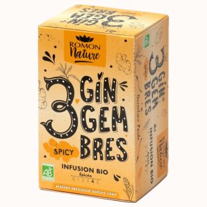 Romon Nature Tisane 3 Gingembre 16 Sachets