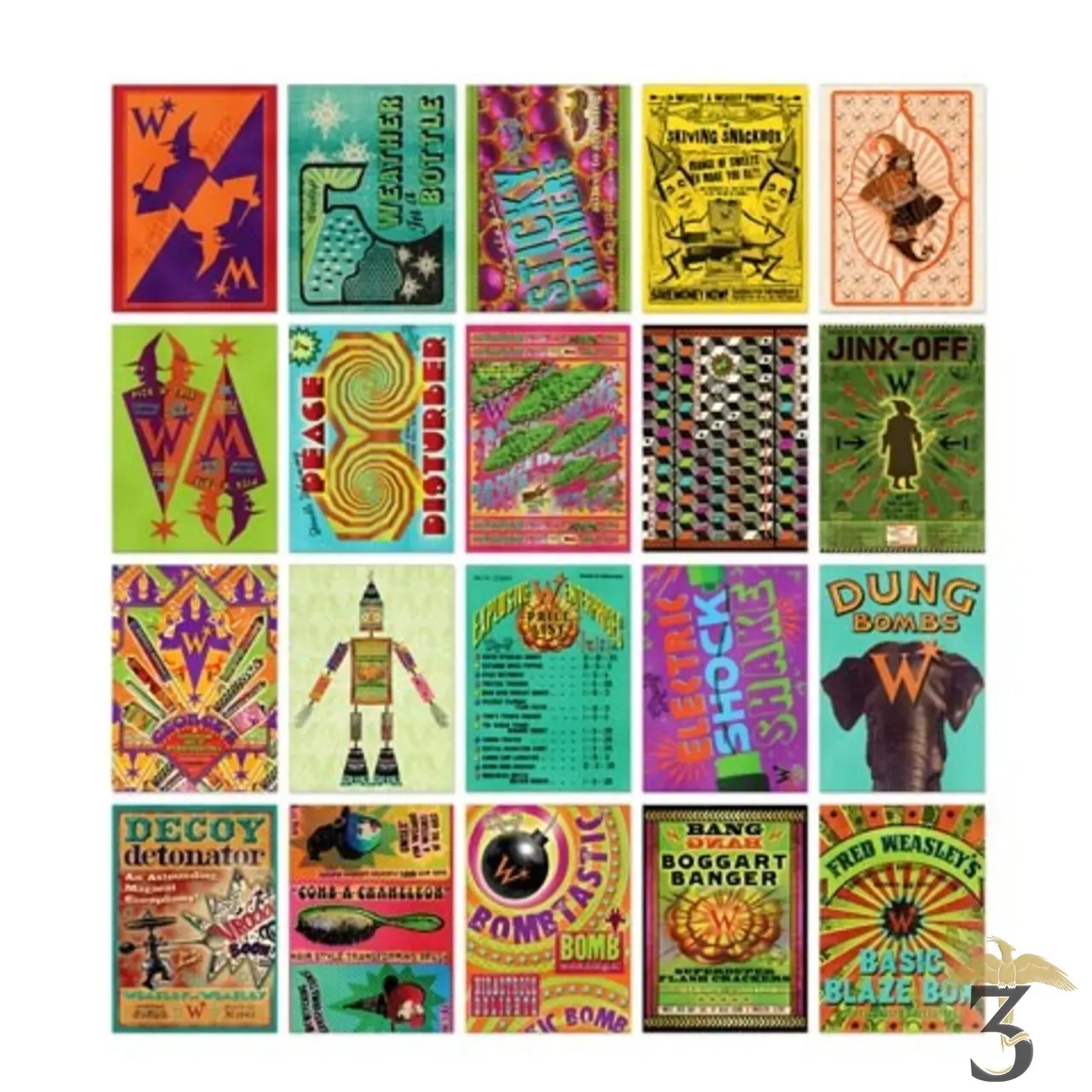Lot 20 cartes postales the weasley wizard minalima – Image 2