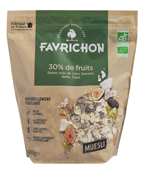 Favrichon Museli Tradition 30% de Fruits 500G