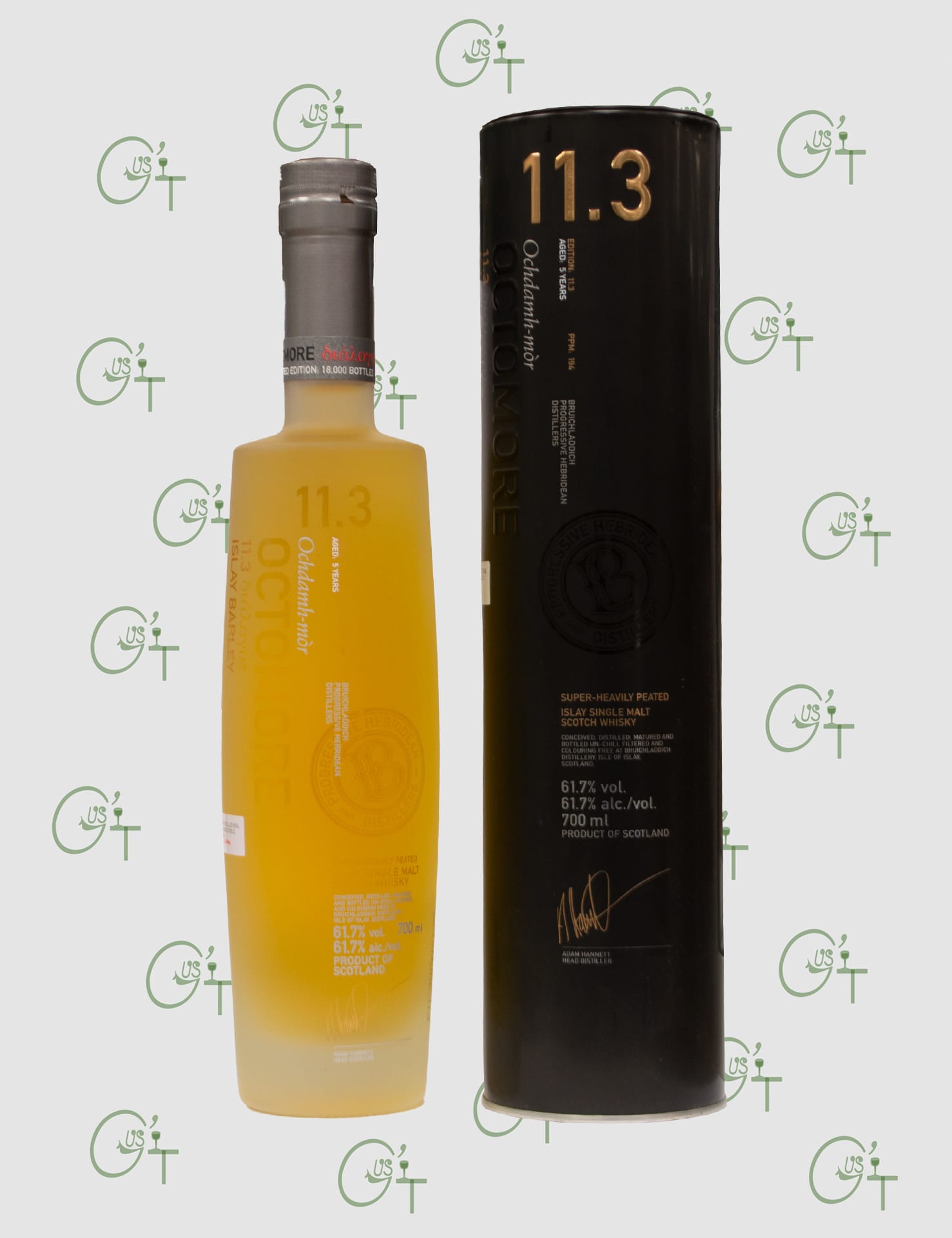 Whisky Octomore 11.3 – Single Malt – 2014-2020 – 5 ans – 61,7% – 70cl