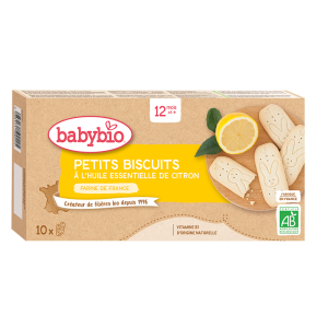 Babybio Petits Biscuits à l’Huile Essentielle de Citron x10