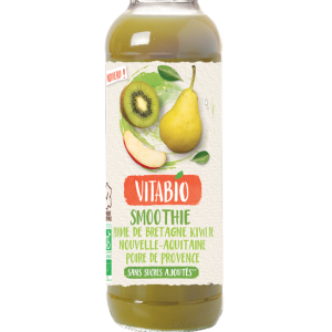 Vitabio Pomme de Bretagne Kiwi de Nouvelle-Aquitaine Poire de Provence 50Cl
