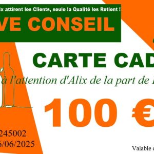 Carte cadeau CAVE CONSEIL