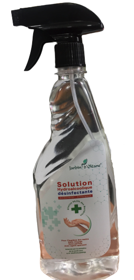 Jardin d’Oléane Solution Hydroalcoolique Désinfectante 750Ml