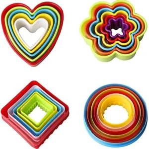 Ensemble 22PCS d’Emporte-Pièces en Plastique pour Pâtisserie