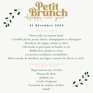 Apéro 31 décembre 2 personnes