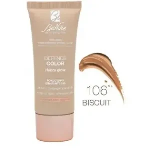 Bionike Defence Color Fondotinta Hydra Glow 106 Biscuit 30ml – Fondotinta Idratante con Effetto Glow