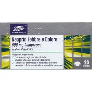 Boots Neaprin Febbre Dolore 20 Compresse farmaco 500mg