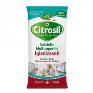 Citrosil Home Protect Salviette Multisuperfici 40 pezzi – Pulizia e Igiene Profonda con Fresca Profumazione