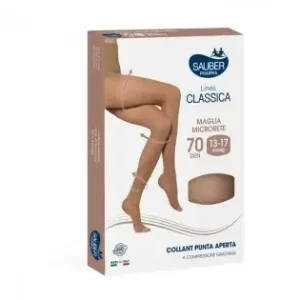 Collant a Punta Aperta 70 Denari Colore Nero Taglia 3 – Linea Classica per il Benessere delle Gambe