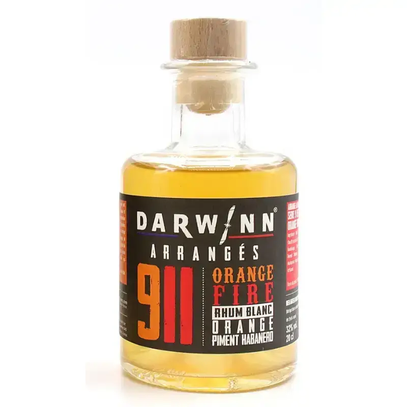 Rhum Arrange ( Darwinn ) – 20cl – N° 911 – Orange Fire – Image 2