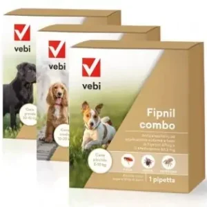 Fipnil Combo Spot-On per Cani – Protezione Antiparassitaria – 3 Pipette da 2,68ml per Cani da 20-40kg