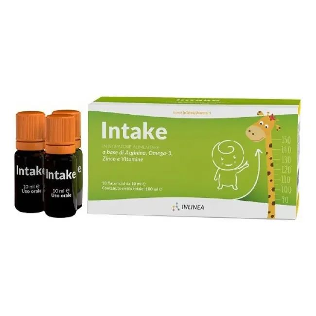 Inlinea Intake 10 Flaconi 10ml integratore di arginina