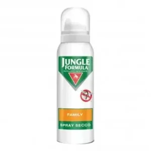 Jungle Formula Family Spray Secco Anti-Zanzare 125ml Protezione Duratura per Tutta la Famiglia