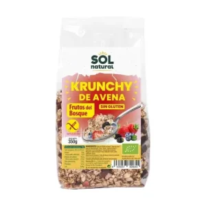 Muesli di avena croccante senza glutine con frutti di bosco biologici