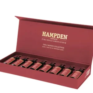 Rum Hampden Coffret 8 Marks collection 1 An 52° 8*20CL stock limité